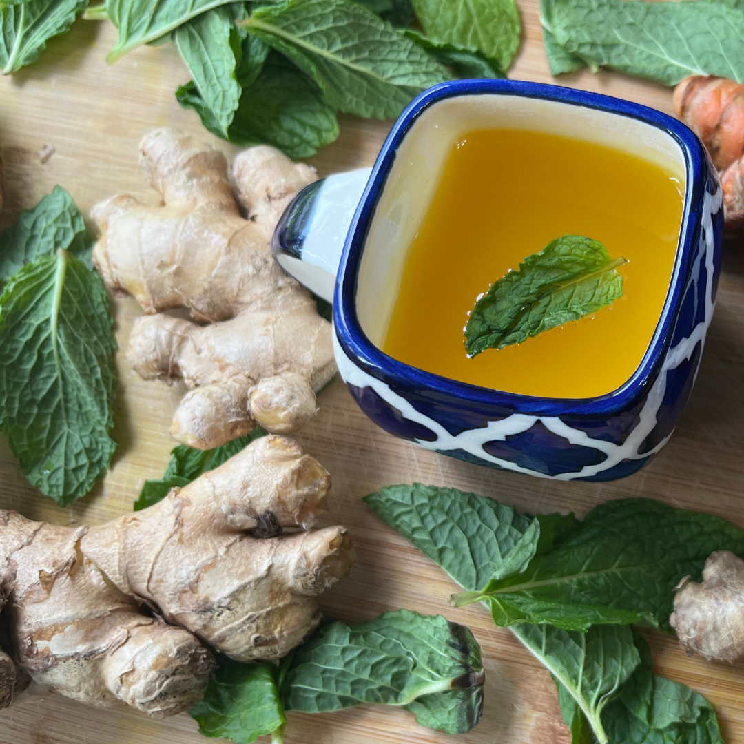 Mint Turmeric Ginger Tea