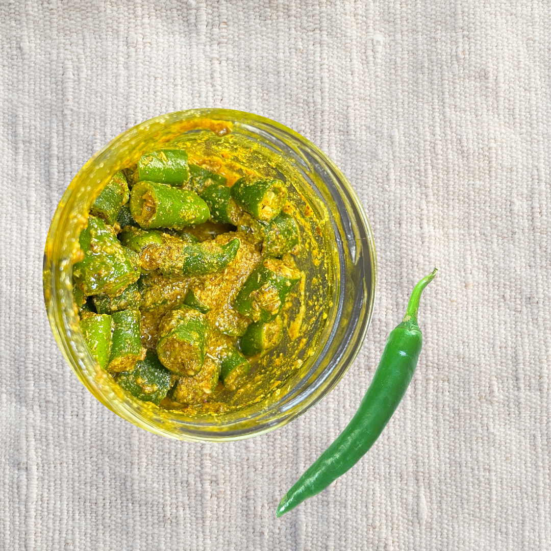 Green chili pickle